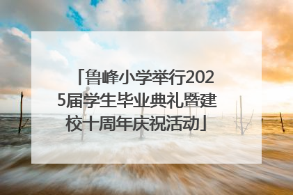 鲁峰小学举行2025届学生毕业典礼暨建校十周年庆祝活动
