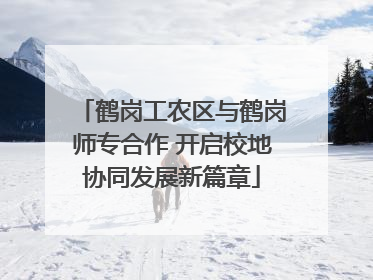 鹤岗工农区与鹤岗师专合作 开启校地协同发展新篇章