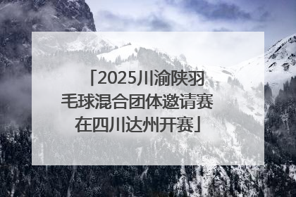 2025川渝陕羽毛球混合团体邀请赛在四川达州开赛