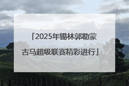 2025年锡林郭勒蒙古马超级联赛精彩进行