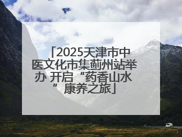 2025天津市中医文化市集蓟州站举办 开启“药香山水”康养之旅