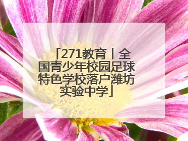 271教育丨全国青少年校园足球特色学校落户潍坊实验中学