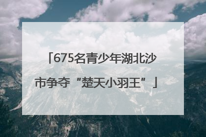675名青少年湖北沙市争夺“楚天小羽王”