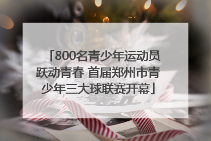 800名青少年运动员跃动青春 首届郑州市青少年三大球联赛开幕